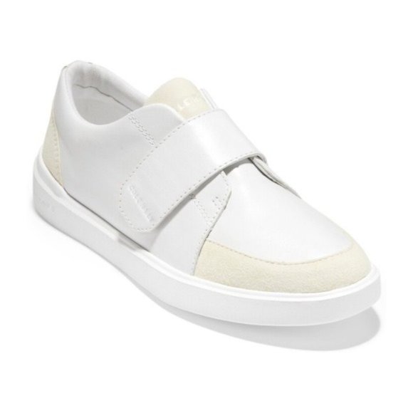 Cole Haan Shoes | Cole Haan Sneakers Grand Crosscourt Monk Strap City White Size 11.0M Nwt | Color: Cream/White | Size: 11 | Pm-78237278's
